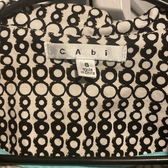 Cabi Black White Blazer Size 8 - Picture 3 of 4
